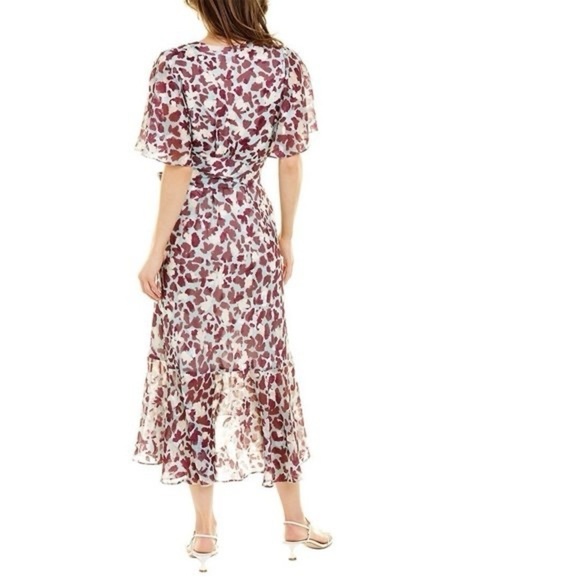 Tanya Taylor Blair Chiffon Wrap Maxi Midi Dress 8 - Picture 2 of 10